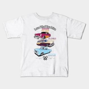 Three Classic Hot Rods Kids T-Shirt